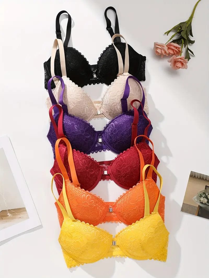 IMG-20251014-WA0063 Women's Underwear, Seamless Satin Solid Color Bra - Image 1