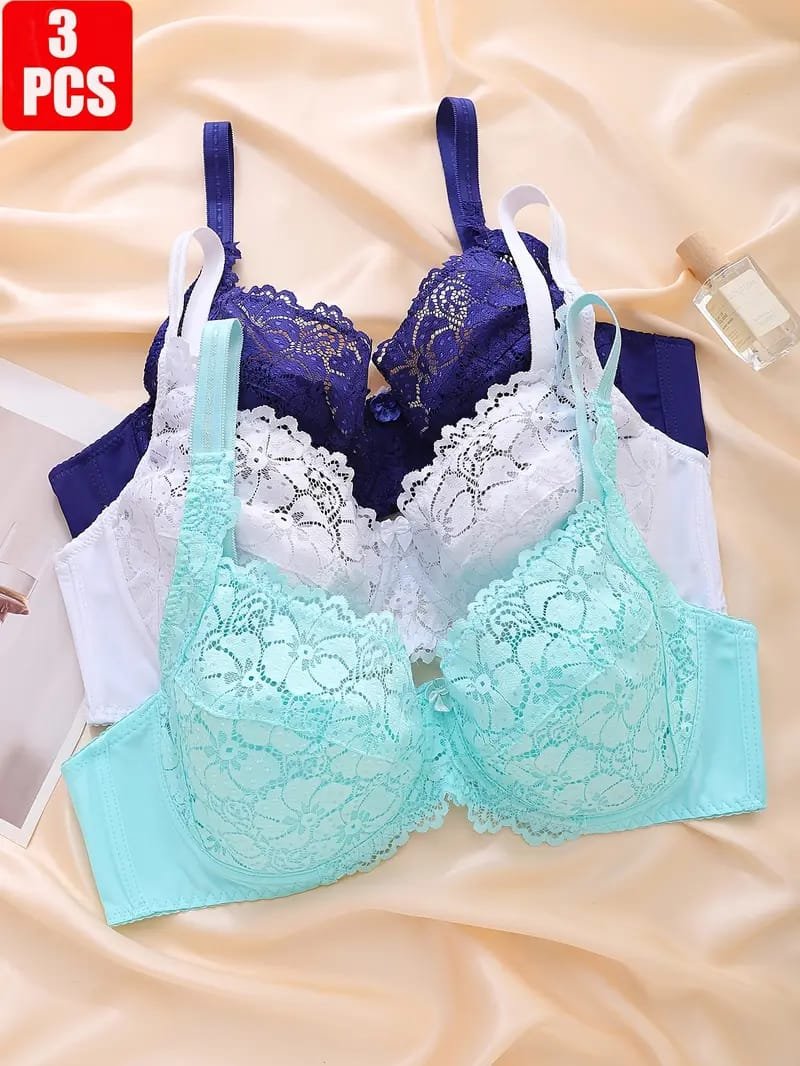 IMG-20251014-WA0066 Women's Underwear, Seamless Satin Solid Color Bra - Image 1