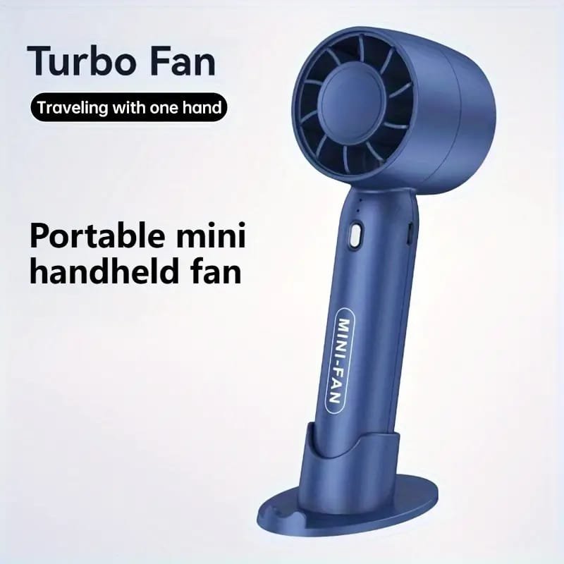 WhatsApp Image 2025-10-04 at 8.06.10 PM (1) USB Rechargeable Mini Fan with LED Display & Flashlight, 3-Speed Adjustable - Image 1