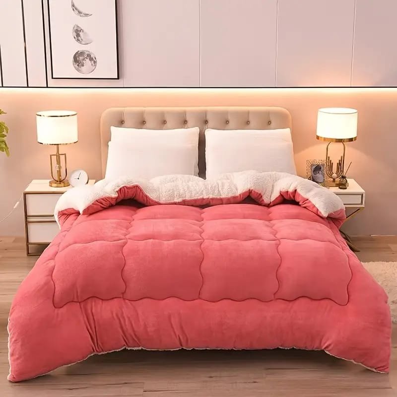 WhatsApp Image 2025-10-05 at 8.52.47 PM (2) 1pc Thickened Winter Striped Printed Taffeta Duvet Cover - Contemporary Style - Image 1